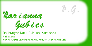 marianna gubics business card
